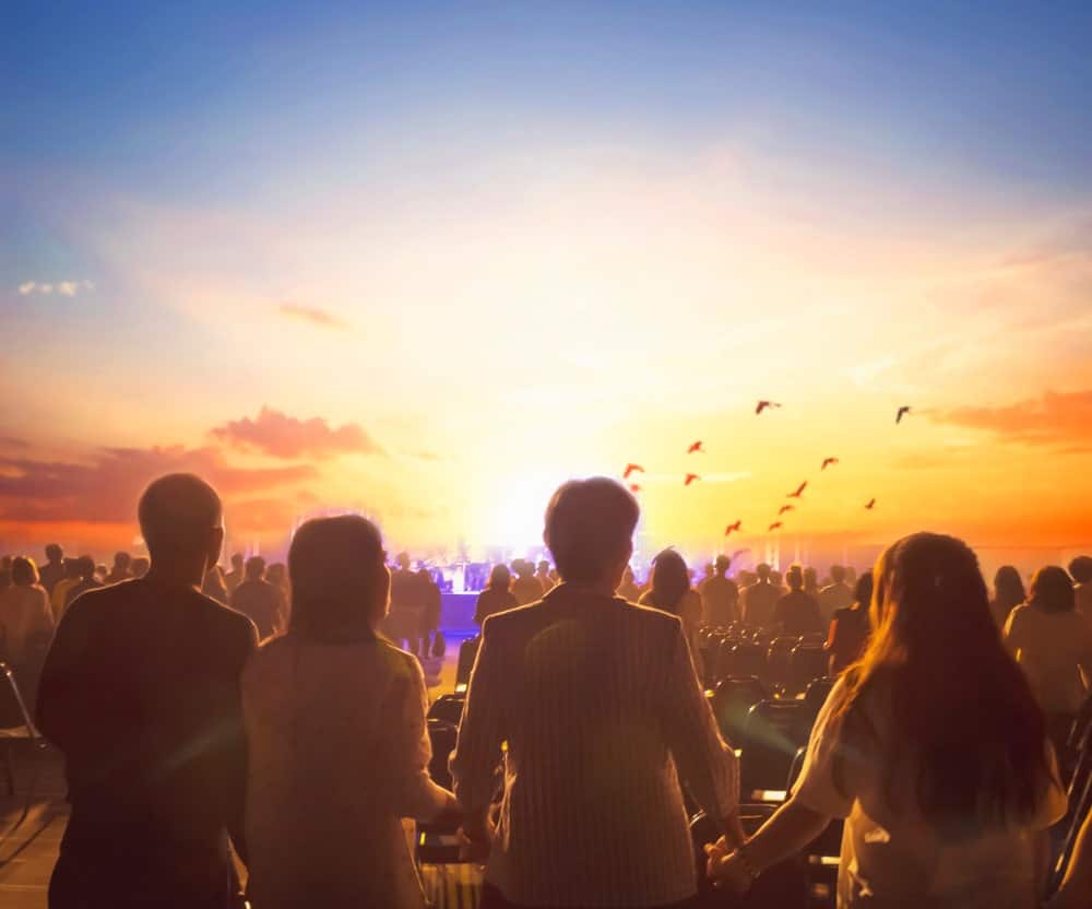 People celebrating the passing of a loved one.